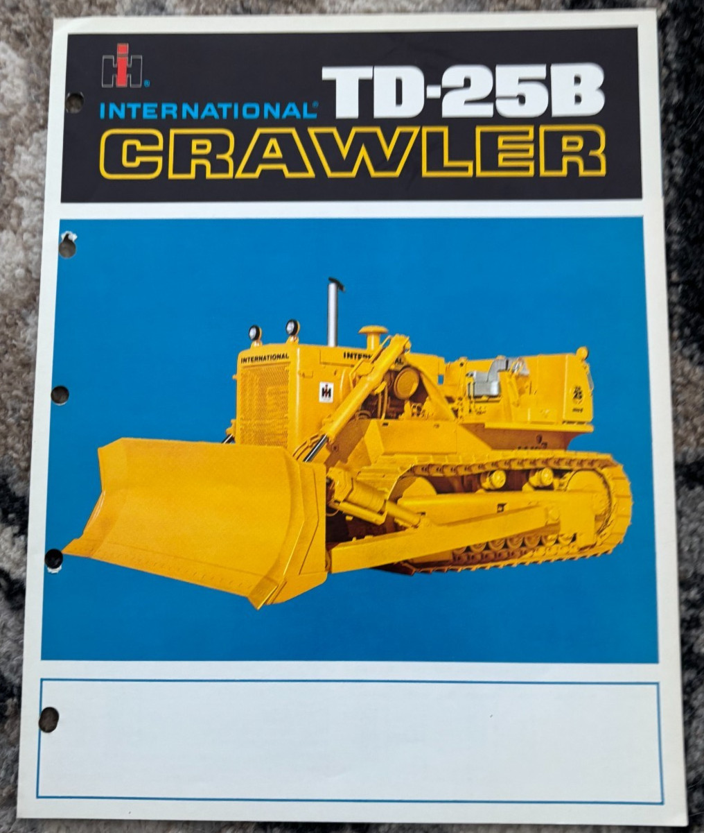 International Harvester TD-25B Crawler Loader Brochure AMIL25