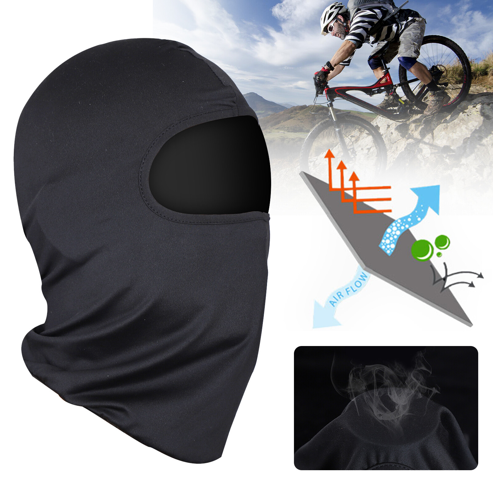 Balaclava Face Mask UV Protection Ski Sun Hood Tactical Full Masks Men & Women