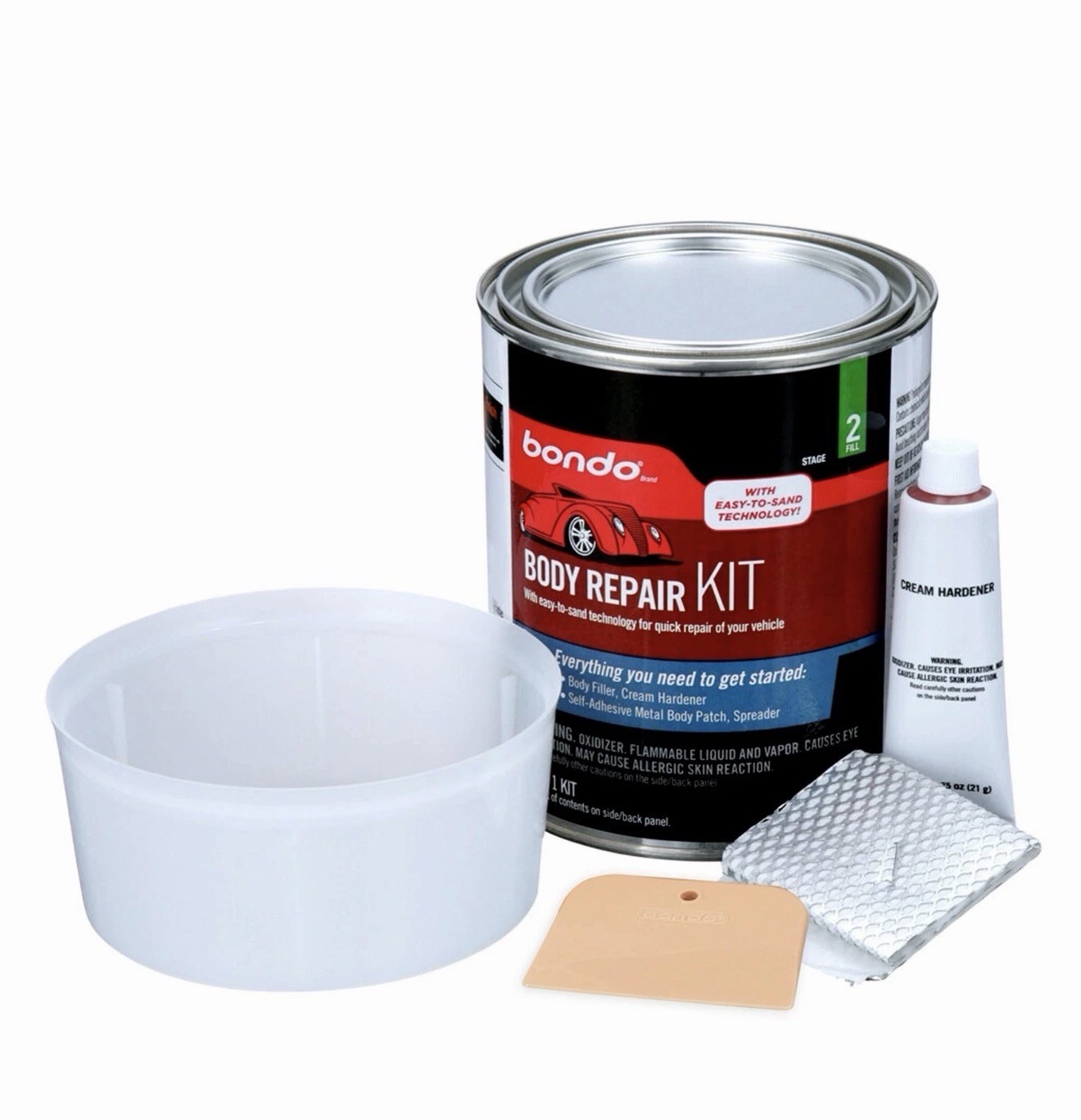 Bondo Body Repair Kit Auto Accessory DIY Dent Scratch Fixer 1.57 lb