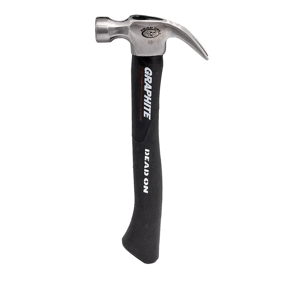 Dead On Tools - Graphite Hammer, Smooth Face 16 oz. (DO16-GS), Black