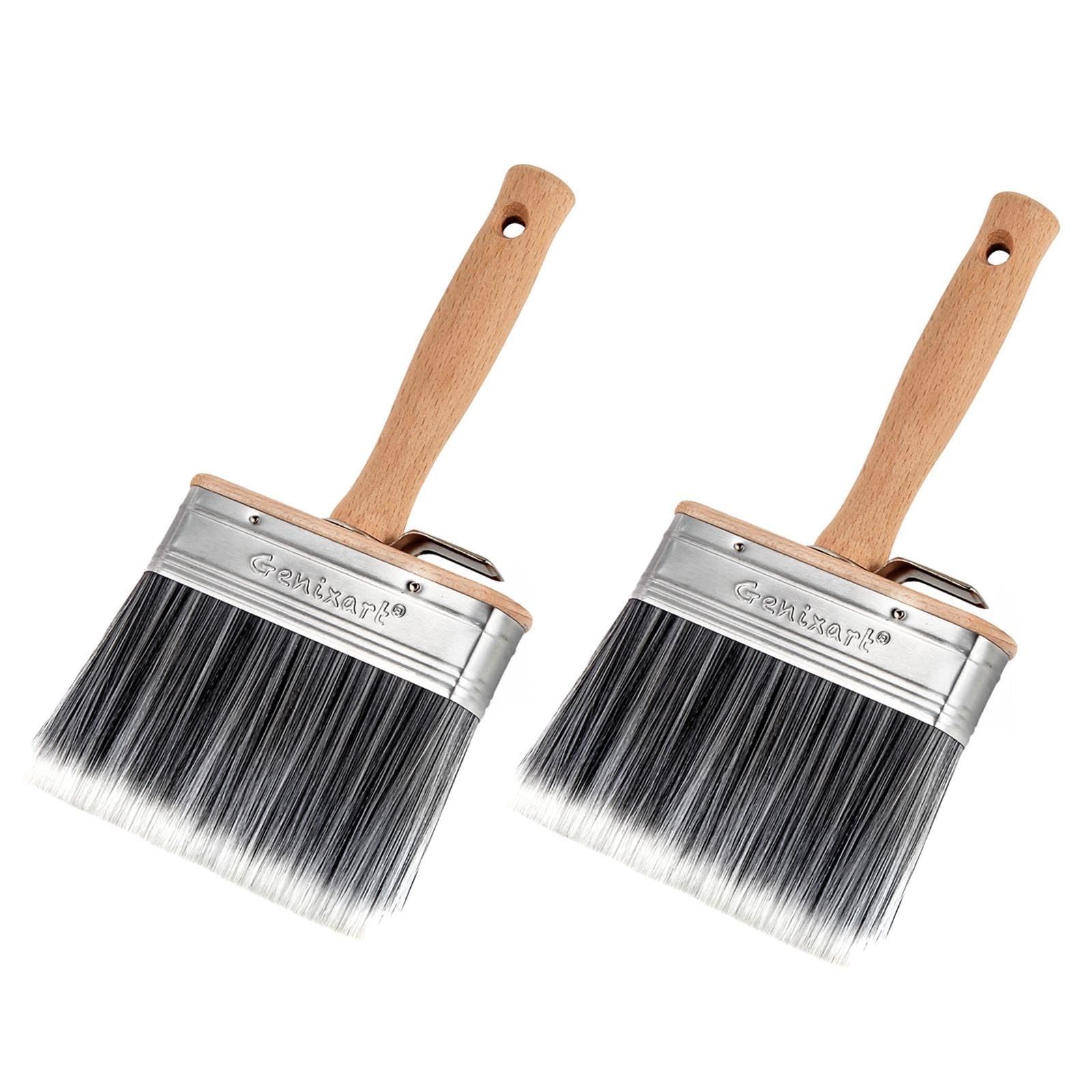 Deck Stain & Sealer Block Paint Brush  5 inch Big Fence Stain Brush for Wood ...