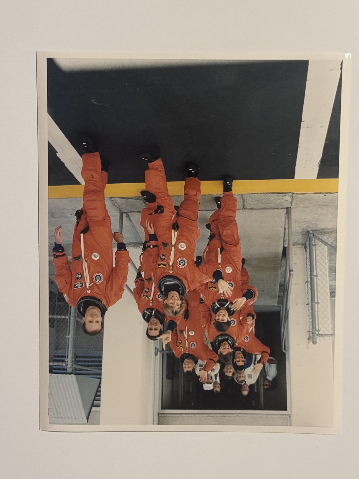 NASA STS-83 Crew Depart Operations Checkout Building For Launch Press Photo