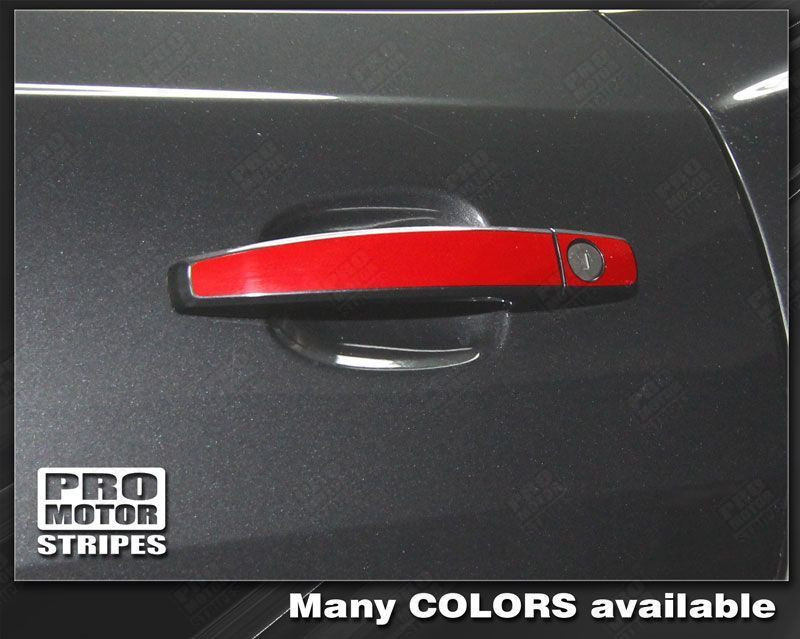 Chevrolet Camaro 2010-2015 Door Handle Overlay Stripes Decals (Choose Color)