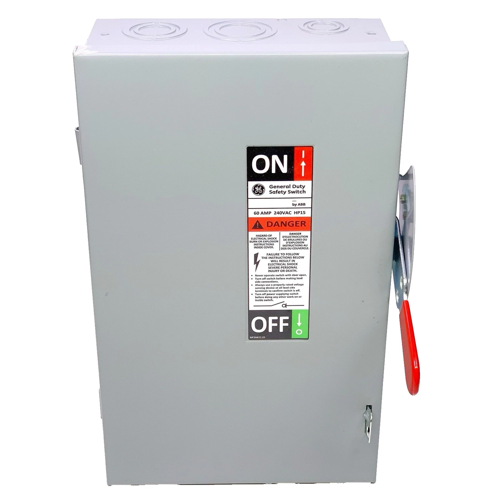 GE TGN3322 60 amp 3P 240v NON Fused Indoor Disconnect Switch  **BRAND NEW**