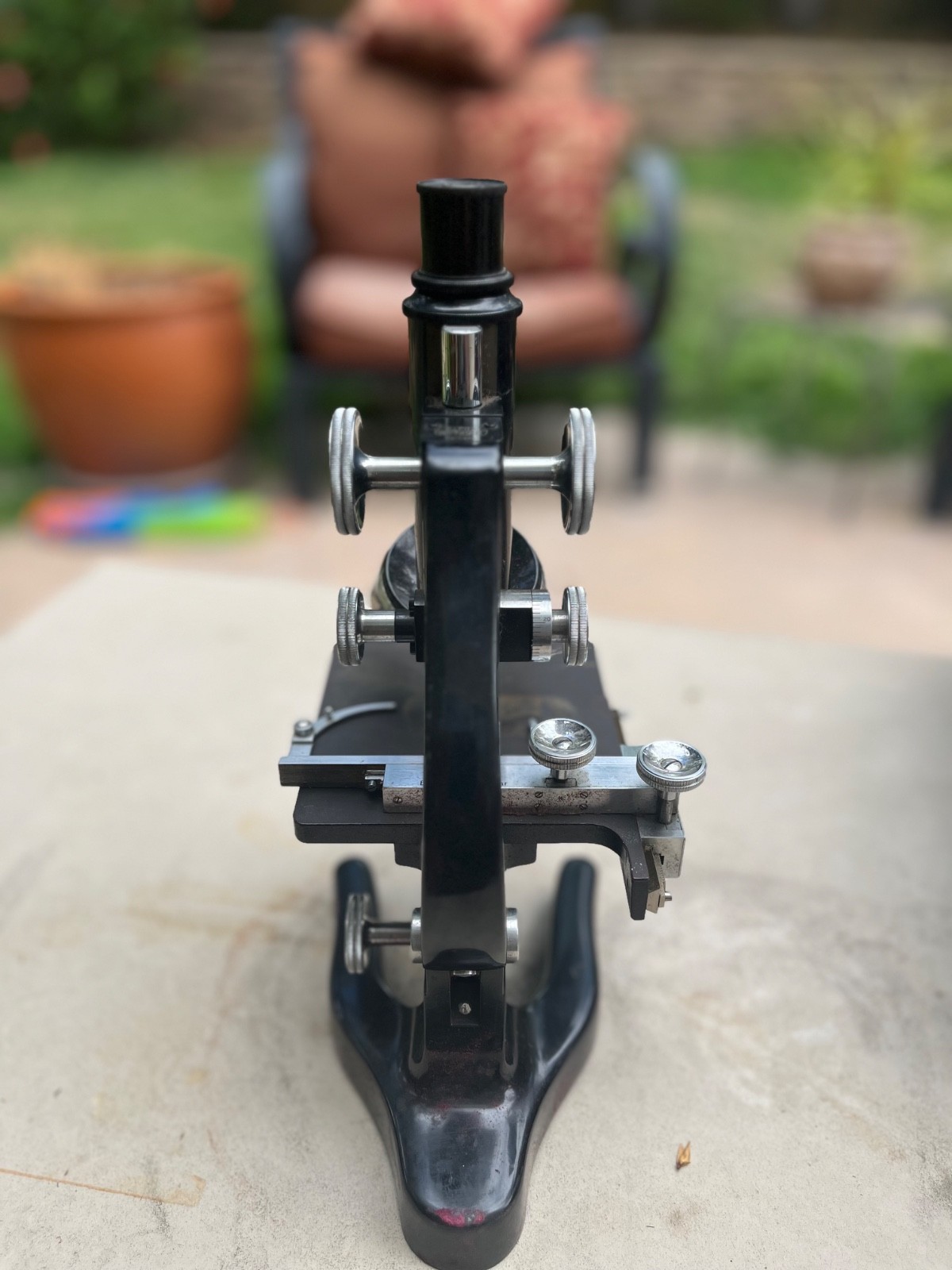 Vintage Ernst Leitz Wetzlar Microscope With Case, Lenses