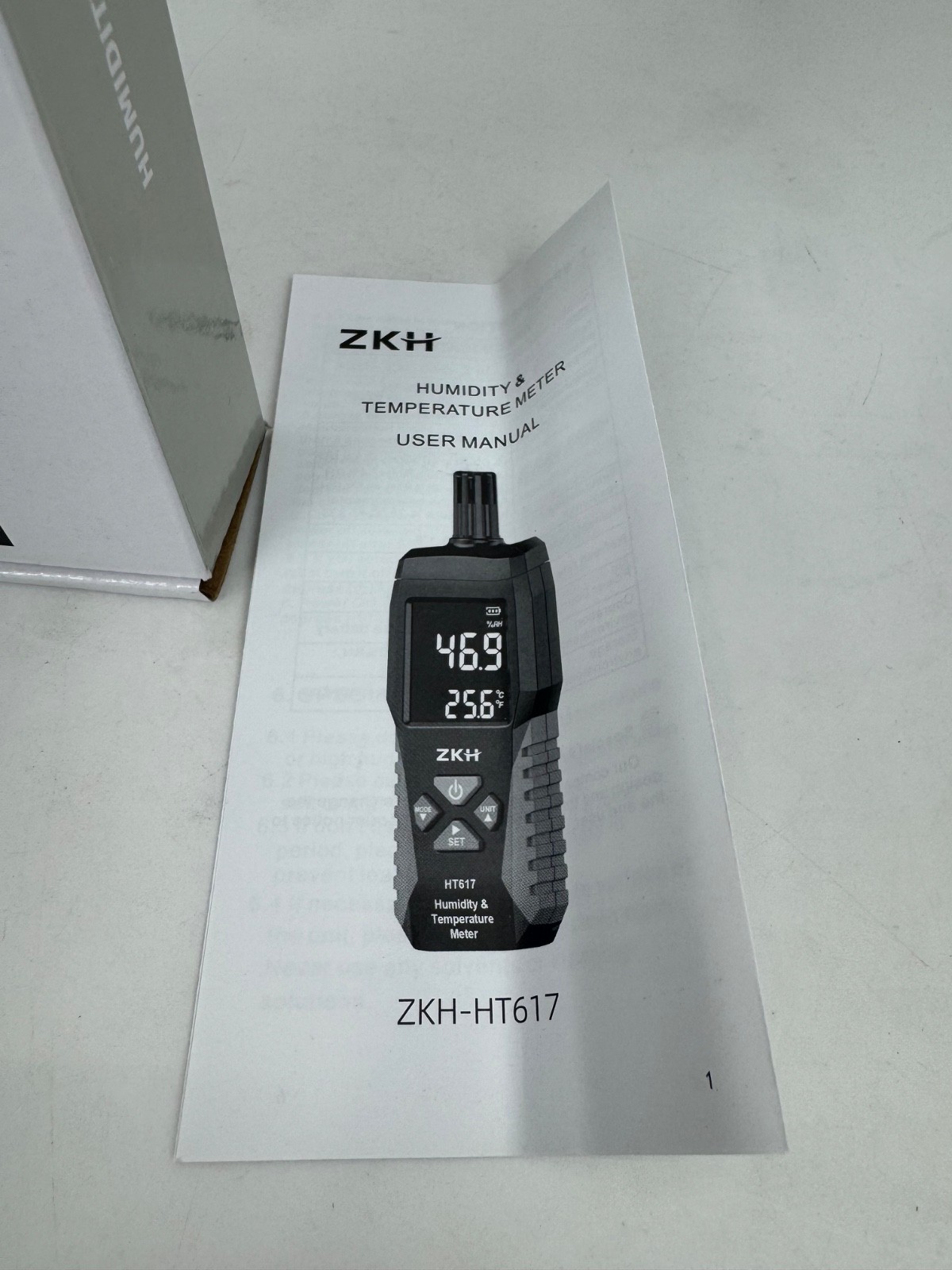 ZKH Humidity & Temperature Meter ZKH-HT617