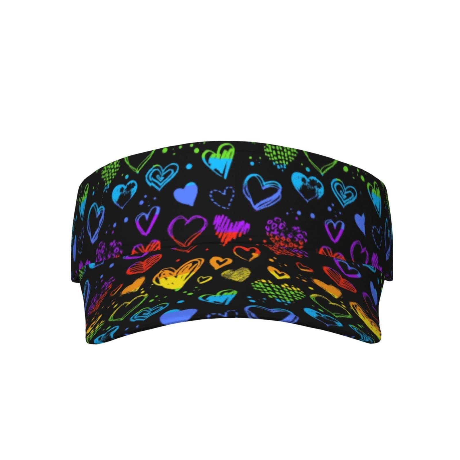 Rainbow LGBT Sun Hats for Women Men Gay Pride Wide Brim Visor Summer Beach Pa...