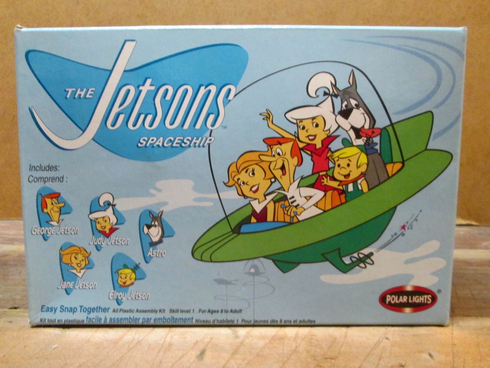 THE JETSONS SPACESHIP w/ FIGURES, 1:25 Polar Lights 6810, Mint, Unbuilt, c. 2001