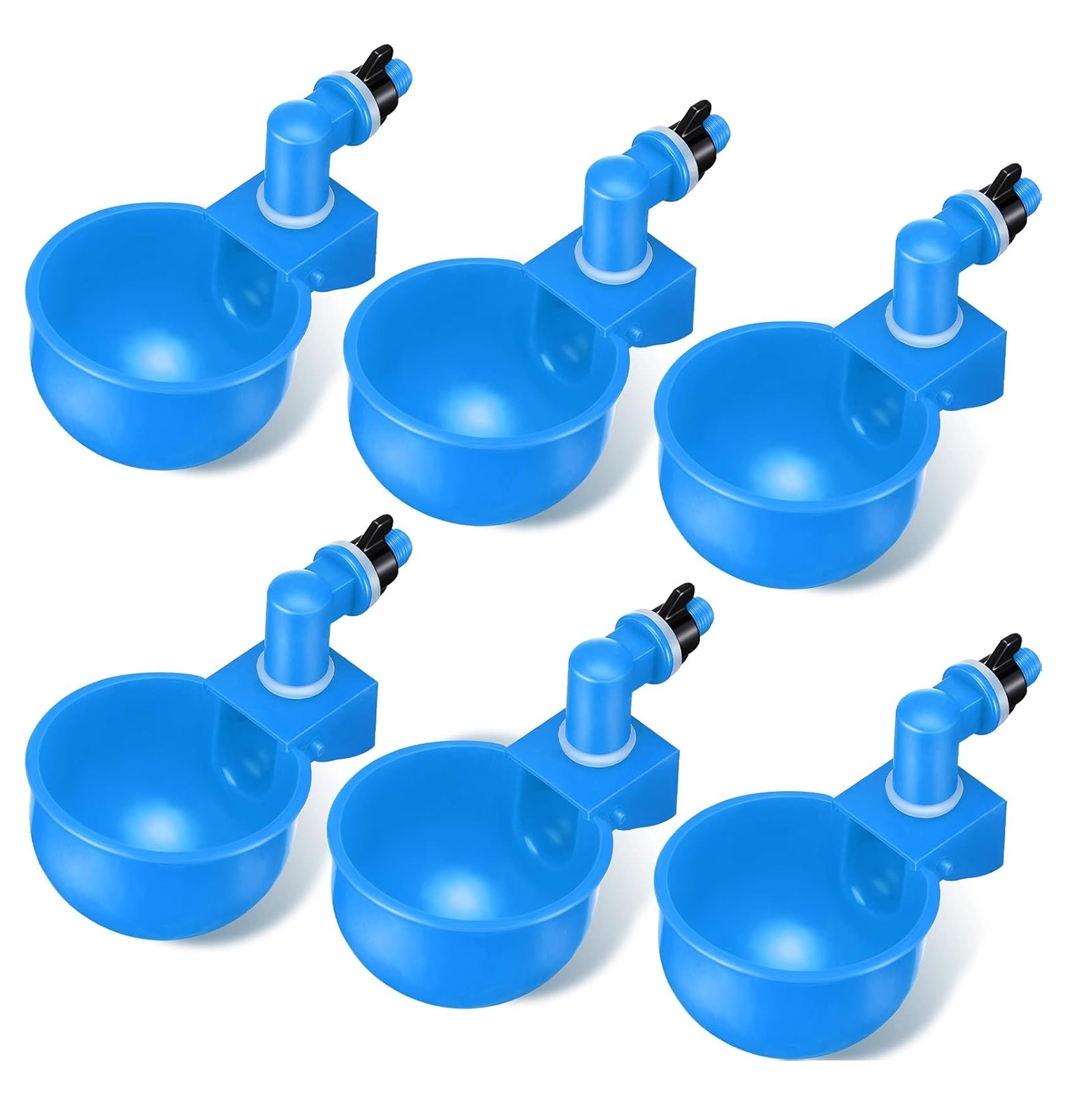 12Pcs Automatic Water Cups Poultry Drinker Waterer Chicken Duck Quail Drinking
