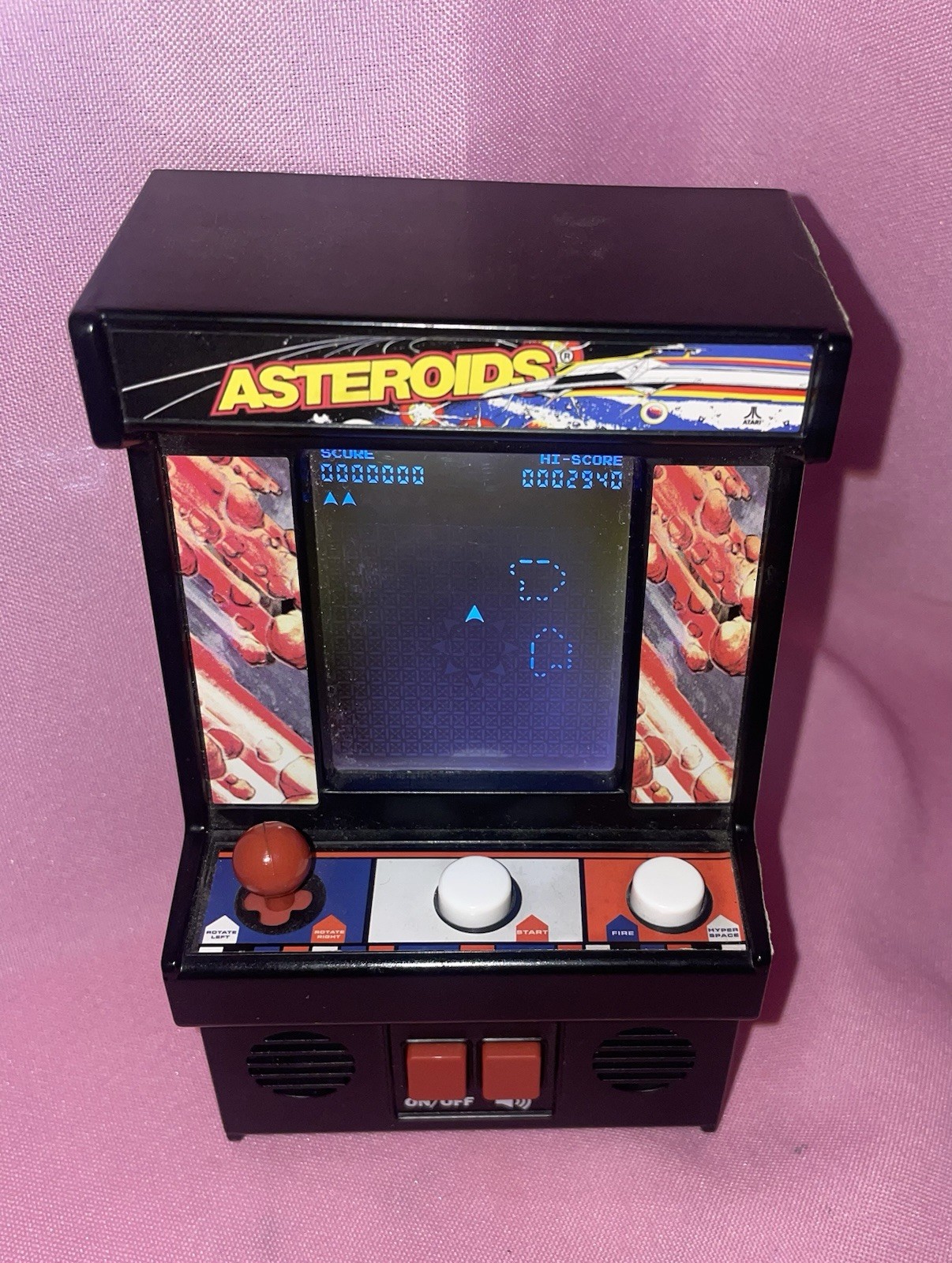 Vtg Atari Interactive Asteroids 1979 Mini Arcade Electronic Handheld Game Works