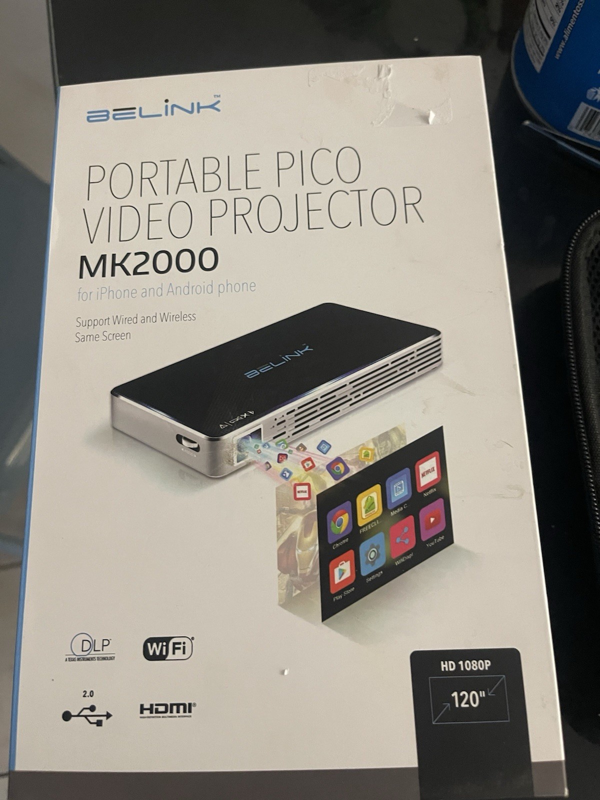 Belink Portable PICO Video Projector MK2000 New Box sealed & unopened nice gift