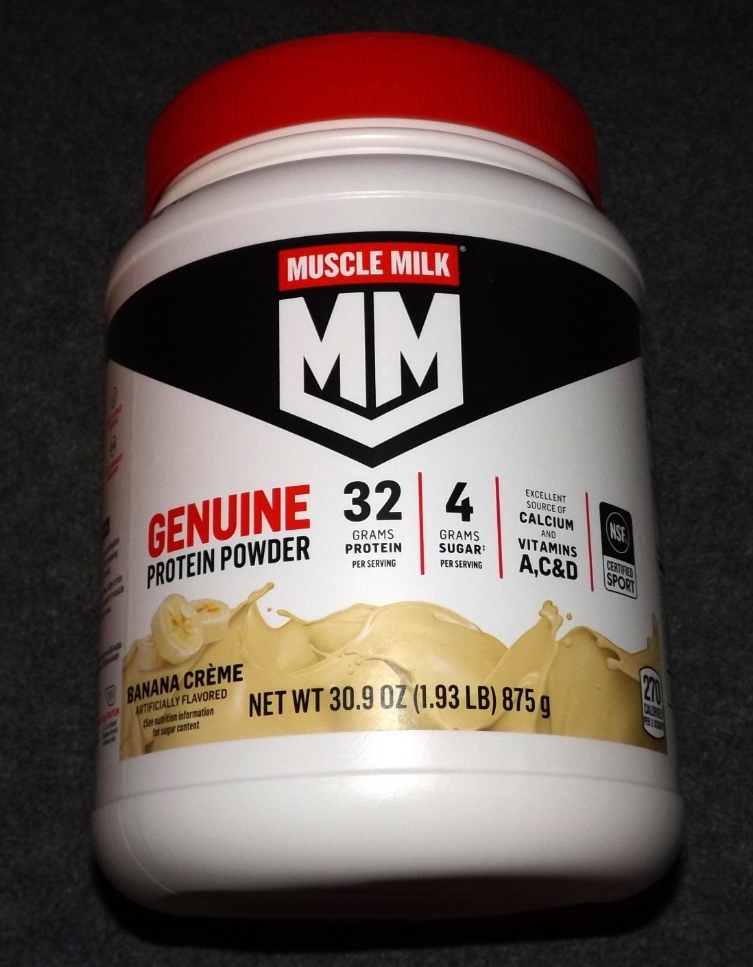 Muscle Milk Genuine Protein Powder - Banana Crème - 32g - EXP 01/12/2027 - YUM!!