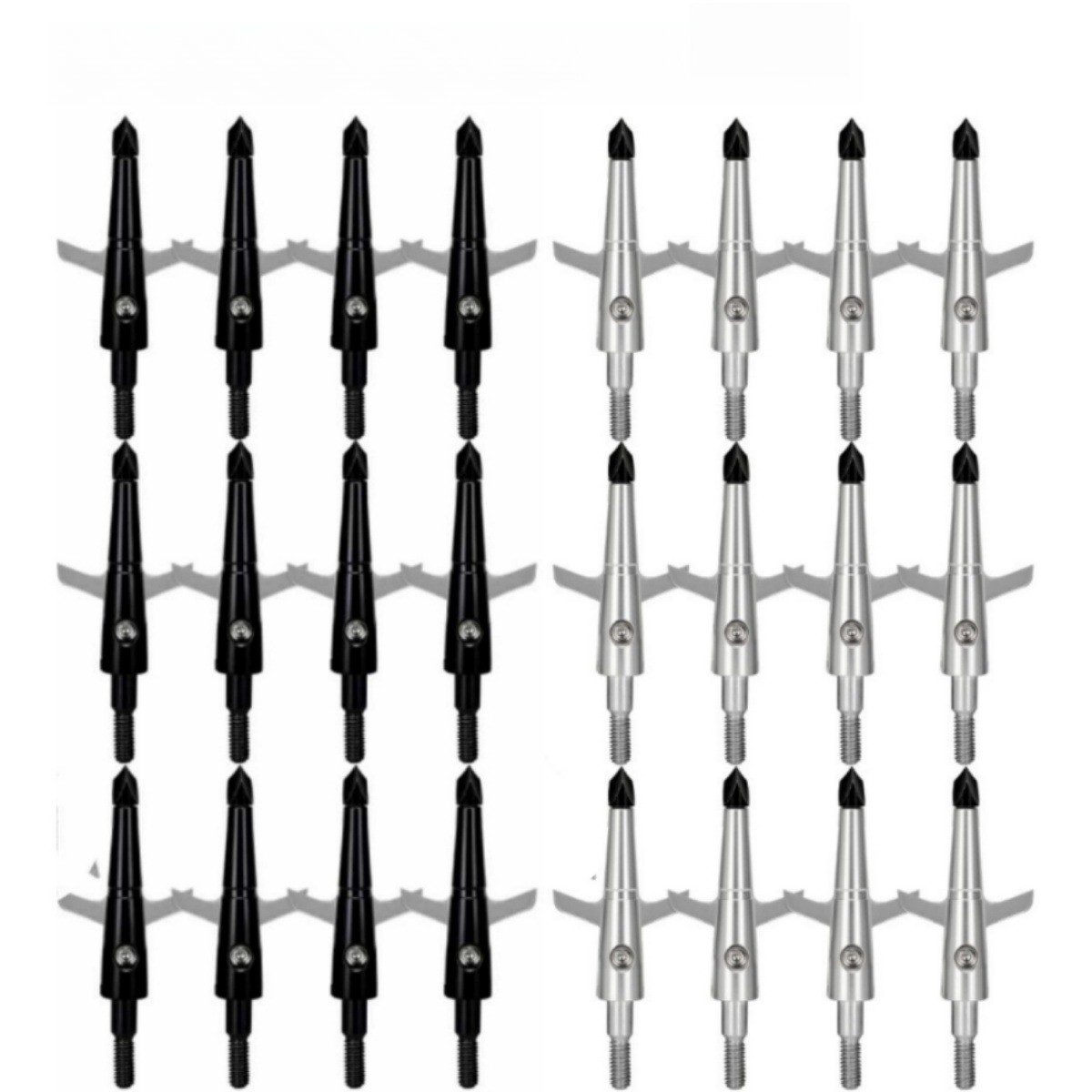 Archery Broadheads 100 Grain 2-Blade Steel Broadhead for Compound Bow Hunting