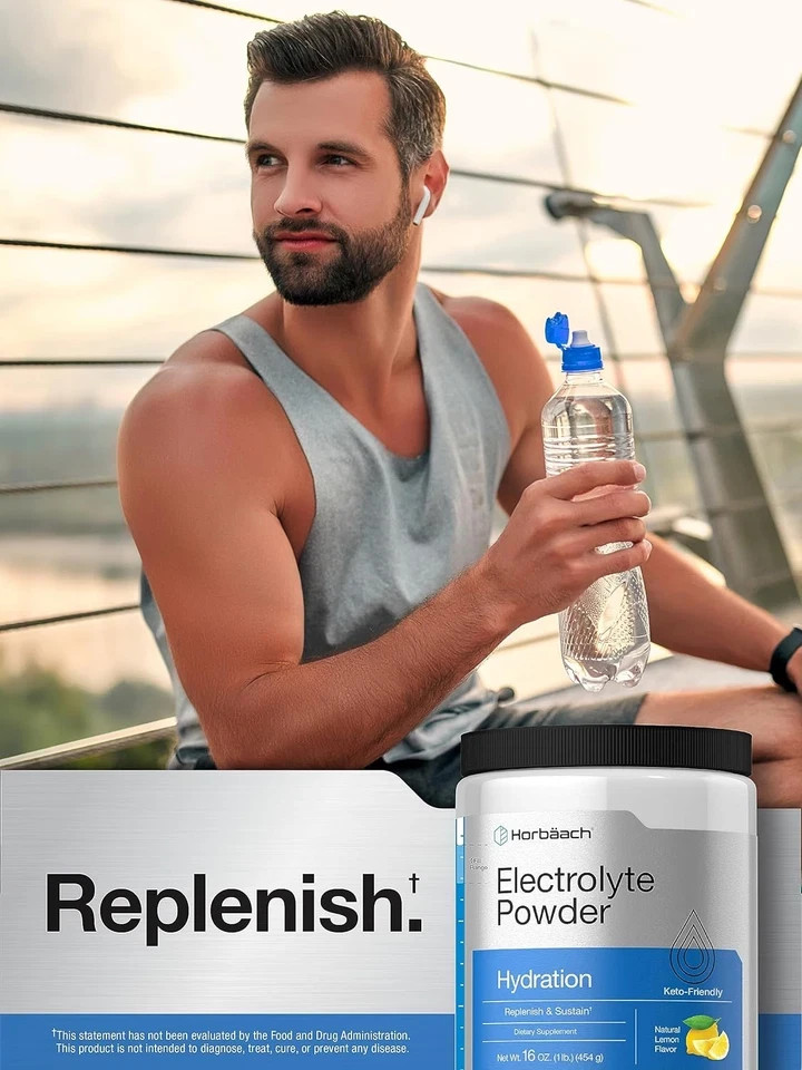 Horbäach Electrolytes Powder | 16 oz | 130 Servings | Hydration Supplement |...