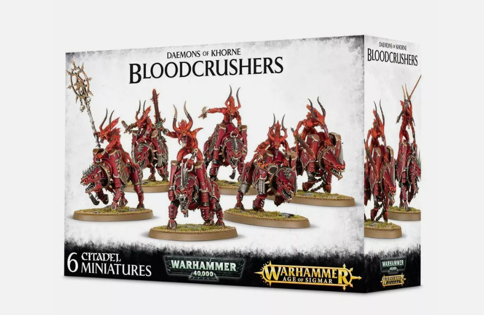Bloodcrushers of Khorne (6) Warhammer 40K Chaos Daemons AoS New in Box