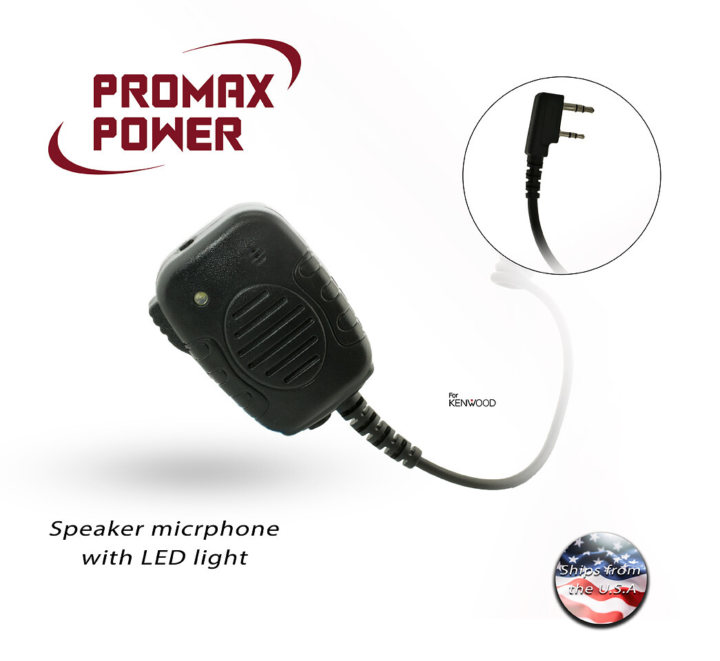 Handheld PTT Shoulder Speaker Mic for Kenwood Baofeng 2-Way Radios H777 UV-5R TK