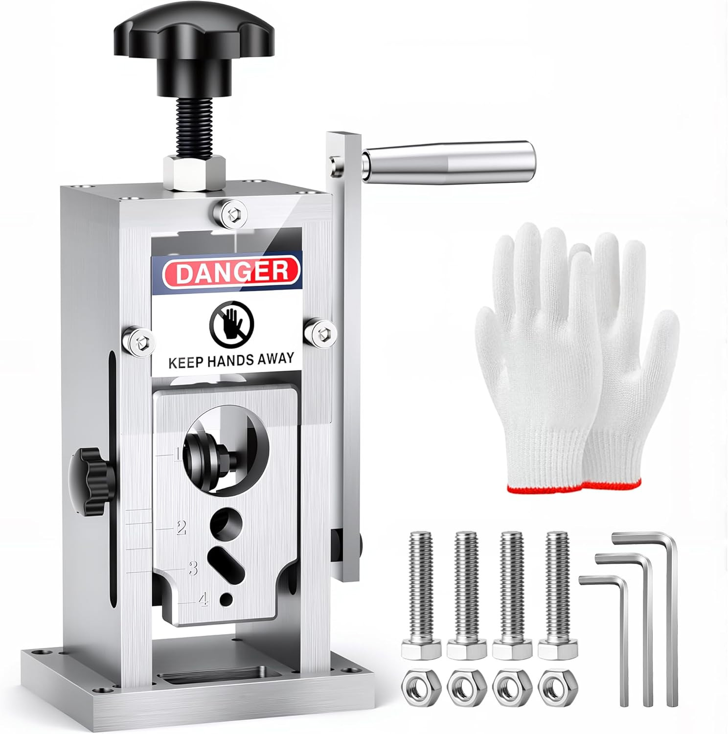 Manual Wire Stripping Machine 0.06–1, Drill Powered or Hand Crank Wire Strippi
