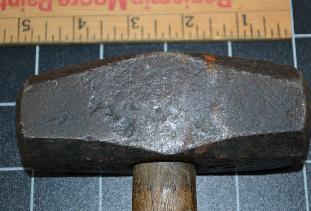 HUBBARD - 3# - HAND DRILLING HAMMER - ALL ORIGINAL