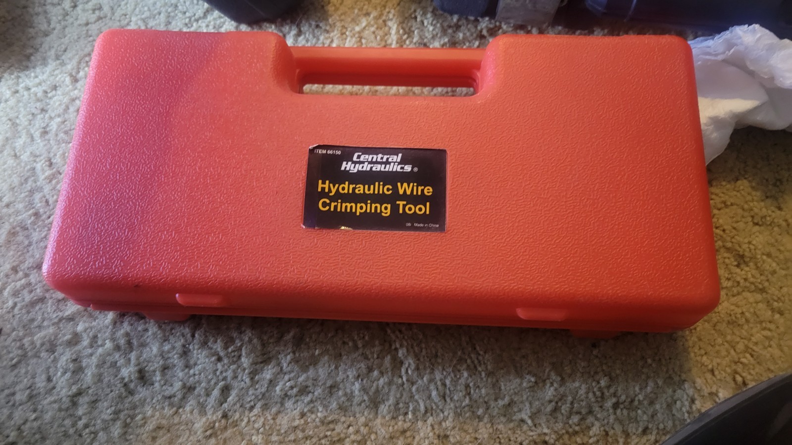 Central Hydraulics 66150 Hydraulic Wire Crimping Tool w/ Carrying Case