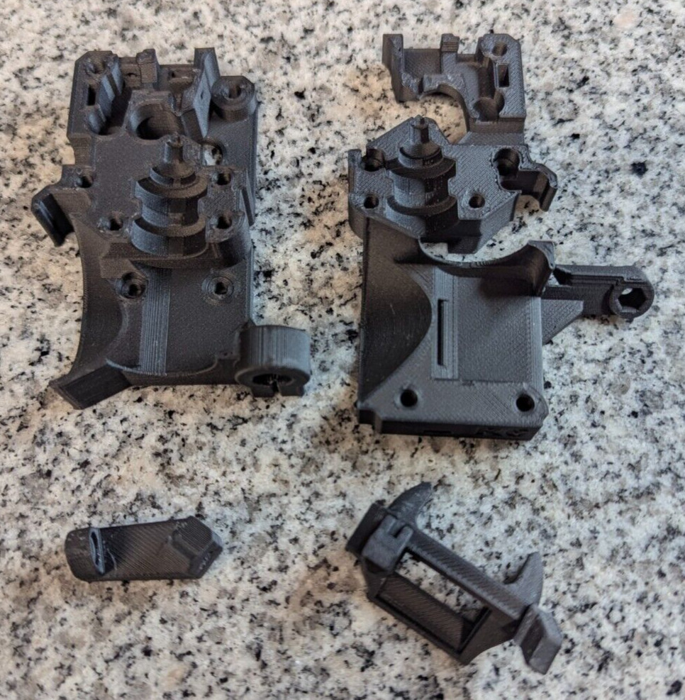 Prusa i3 MK3S+ Upgraded Extruder Parts Kit, Onyx (PA-CF) Markforged Prints