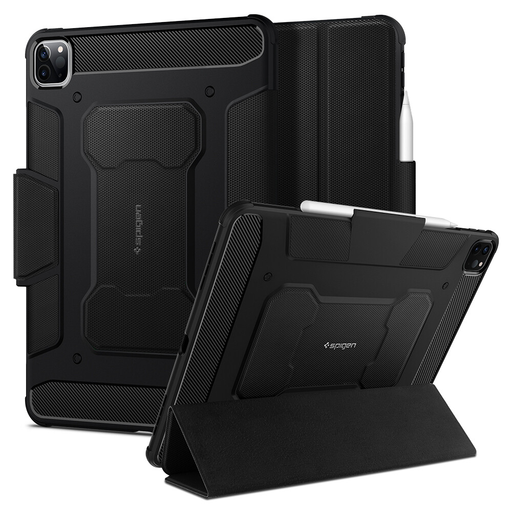 For iPad Pro 11" 12.9" (2021) iPad 10.2" Case | Spigen [Rugged Armor Pro] Cover