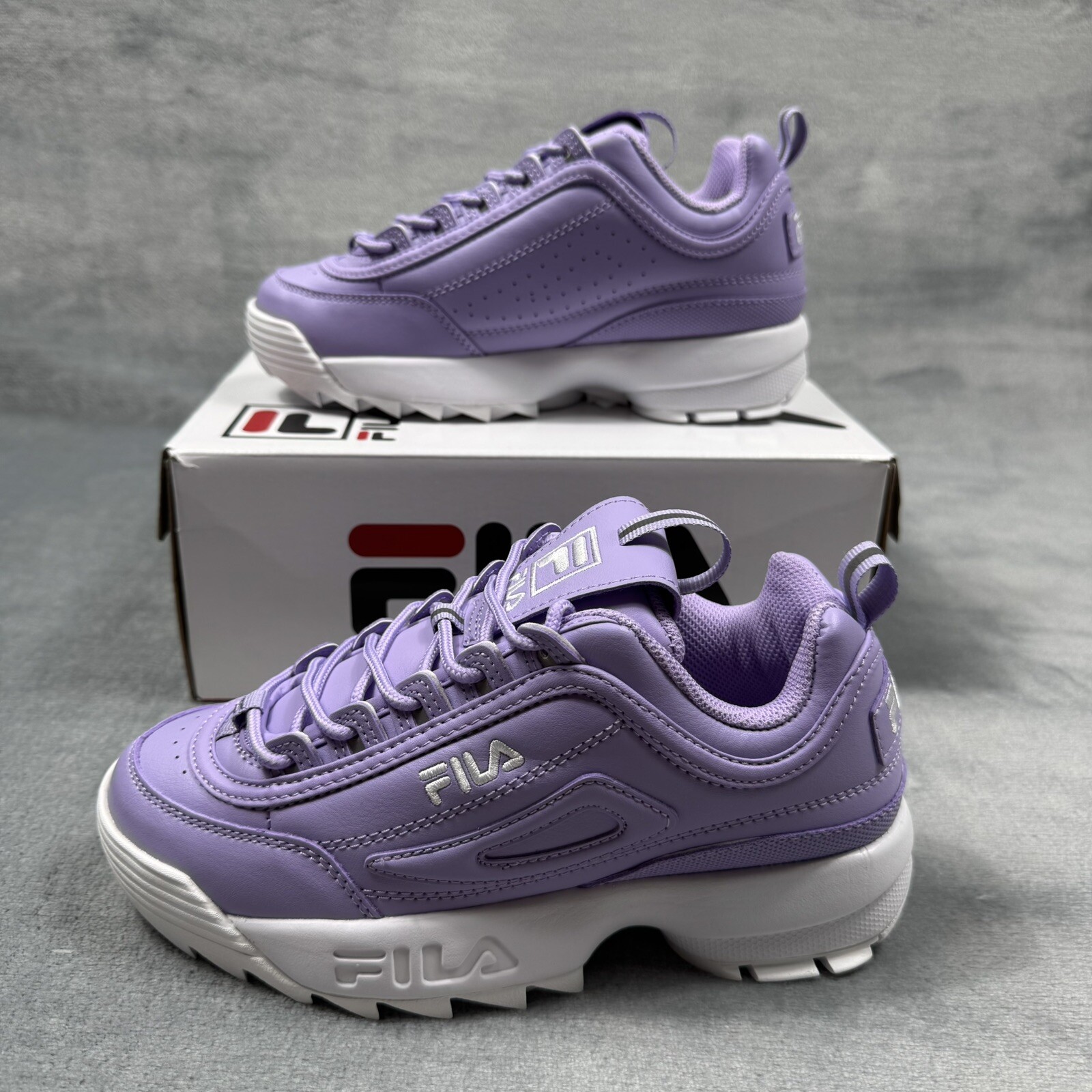 Fila Disruptor II (GS) Lifestyle Shoes Purple 3XM02267-522 Youth Big Kids' NEW