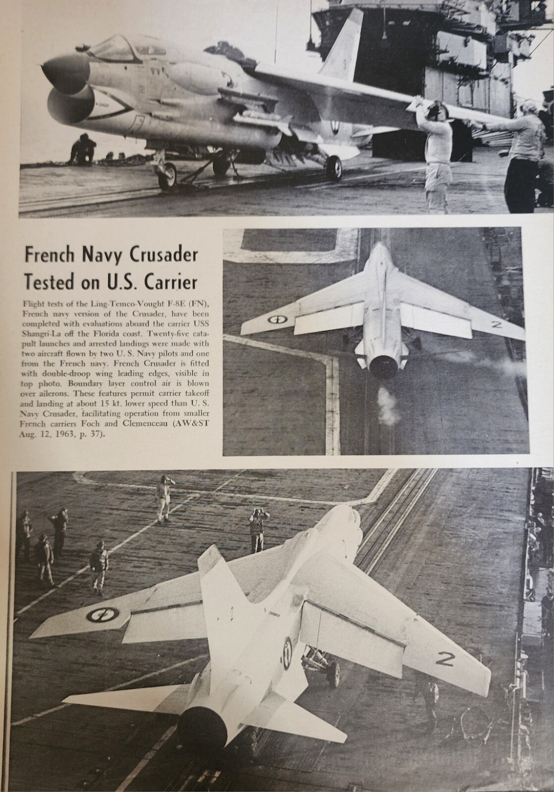 Crusader Jet Aircraft Magazine Ad Aviation Vintage Wall Art Display