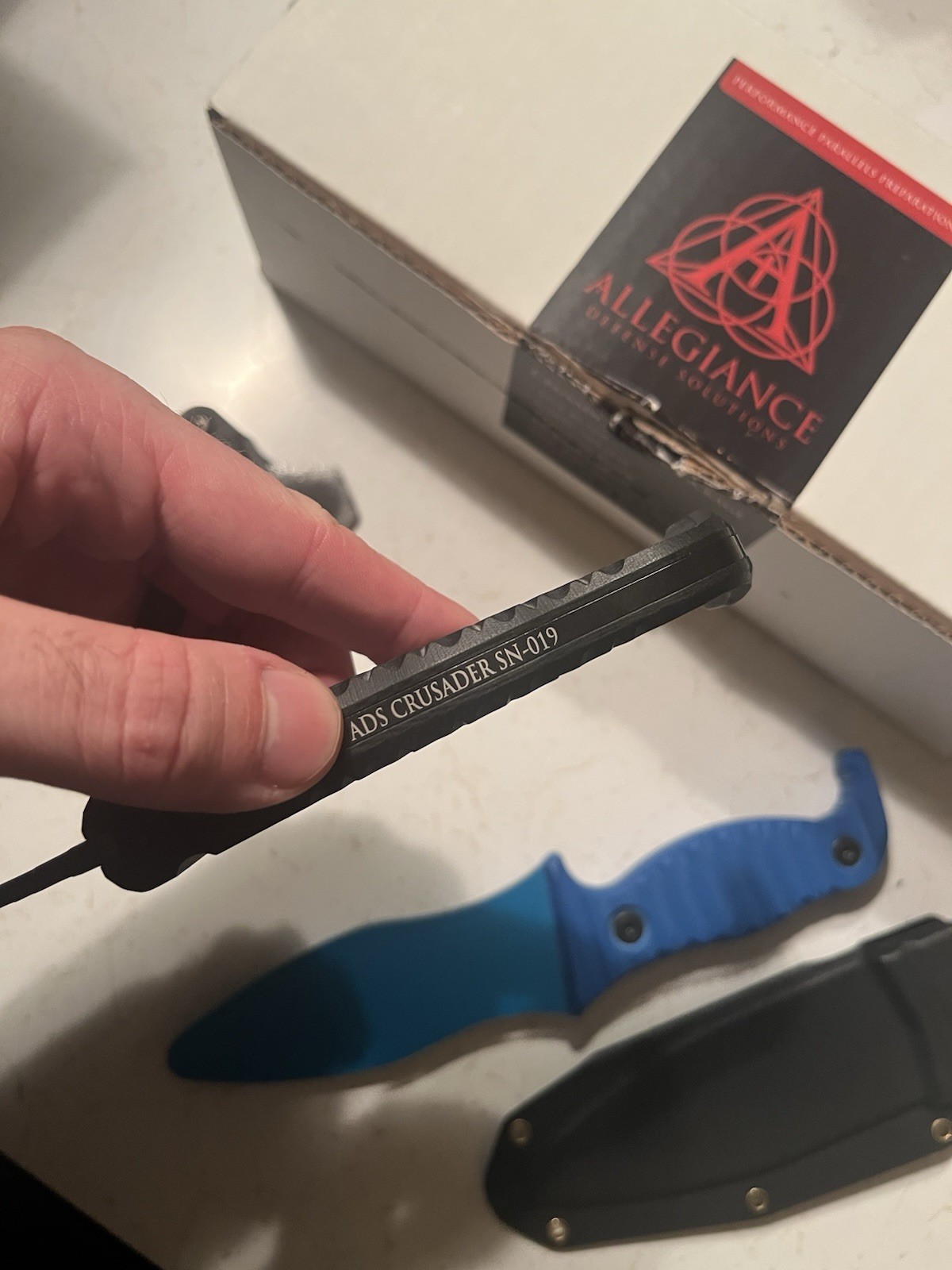 Allegiance defense solutions Crusader Edc Blade And Trainer. Not Amtac