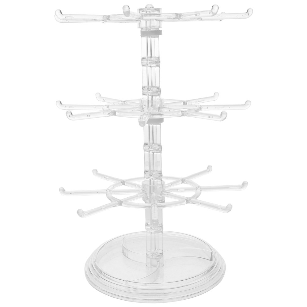 Tiered Bracelet Display Stand Jewelry Racks for Bracelets with Hooks Holder