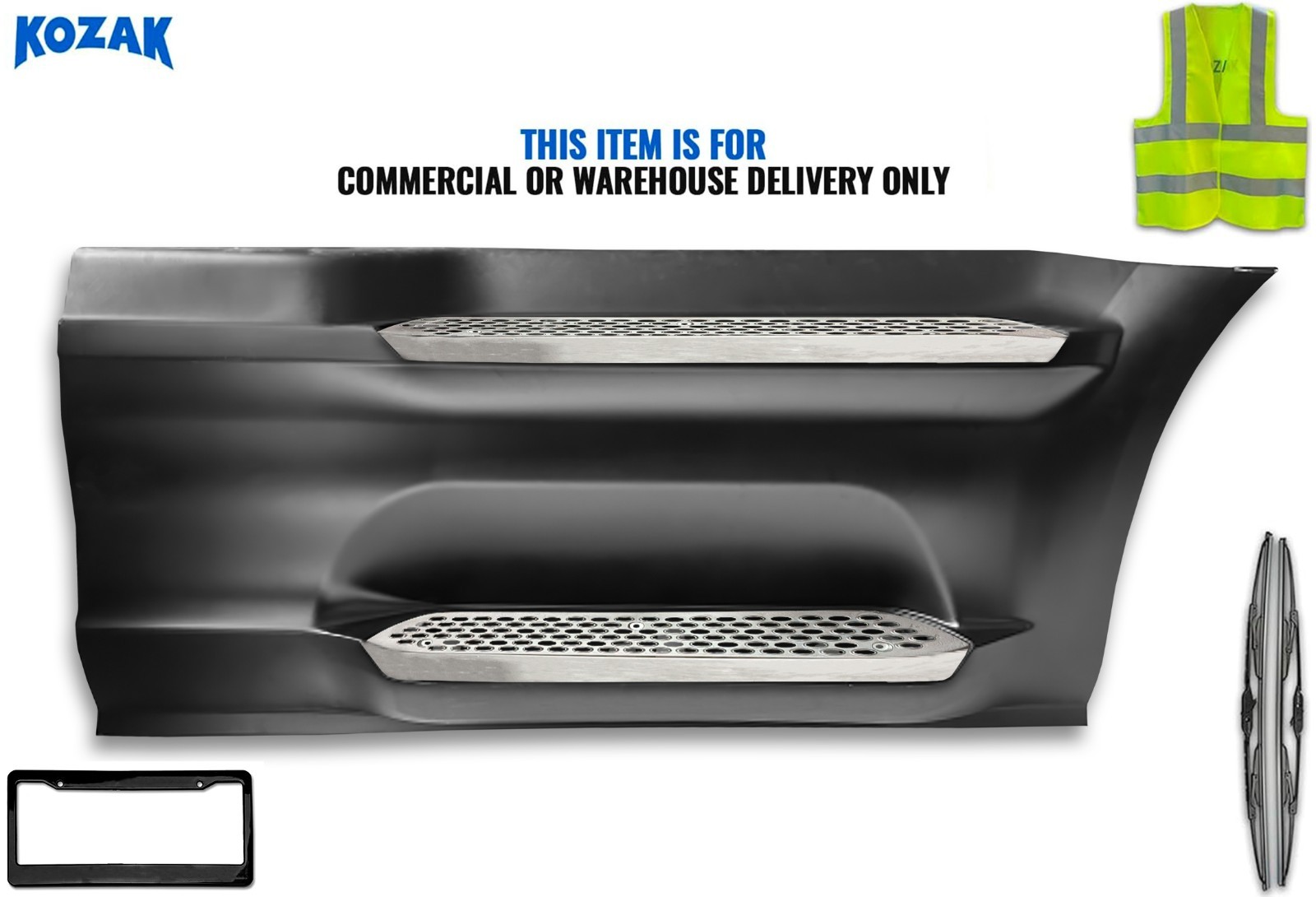 Front Side Panel w/ Bracket & Steps Right Compatible with Peterbilt 579 2022+