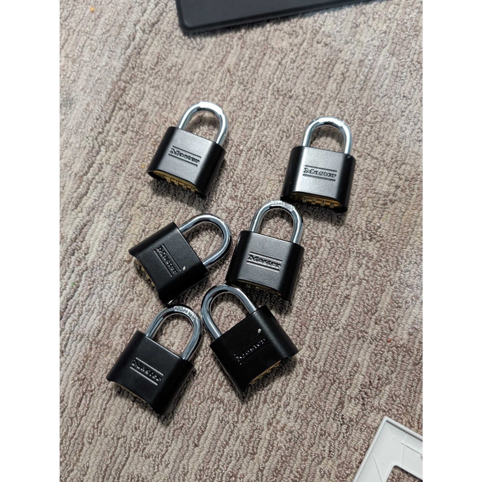 Master Lock 178D Set Your Own Combination Padlock - 6 Pack