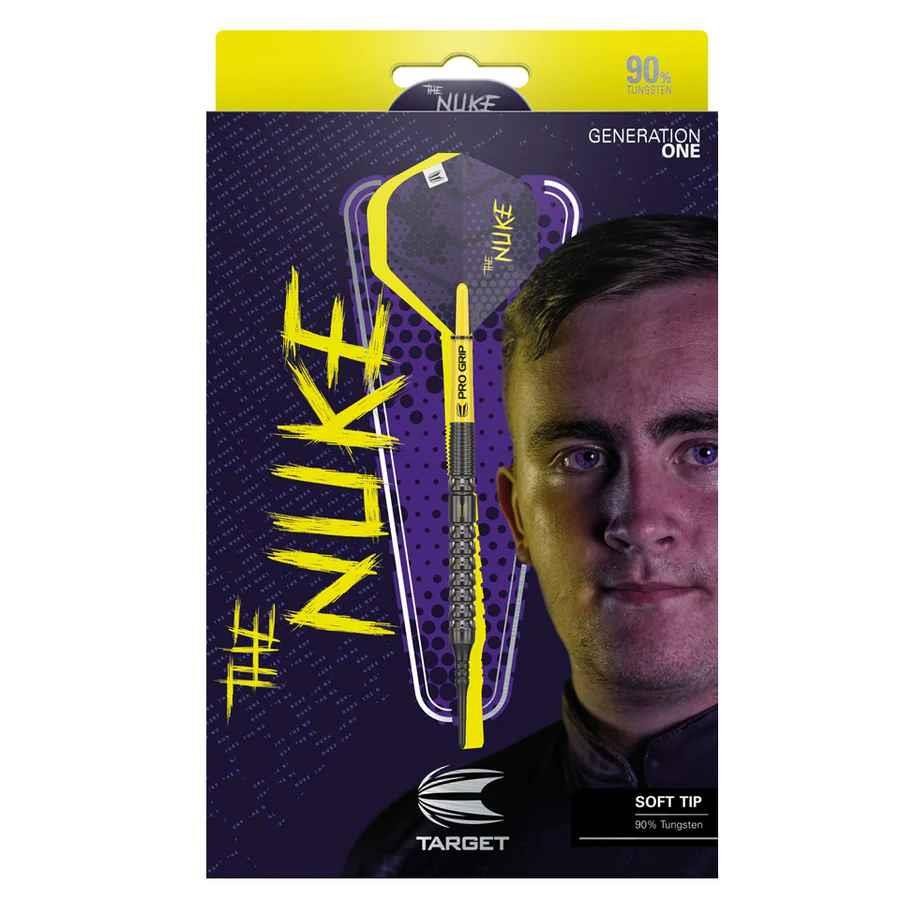 TARGET LUKE LITTLER THE NUKE G1 19 GRAM 90% TUNGSTEN SOFT TIP DARTS 210324