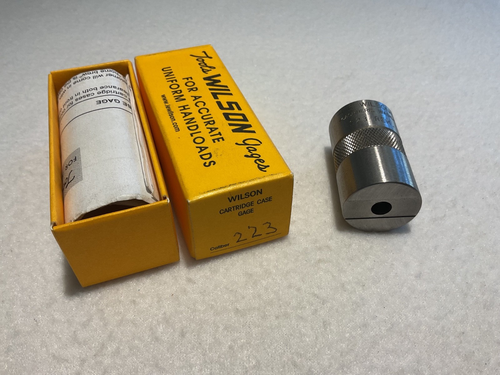 L E WILSON Cartridge Case Gage 223 REM