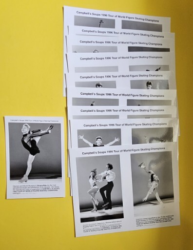 Campbells Tour of World Figure Skating Champions 1996 Press Release Photos Lot ⛸