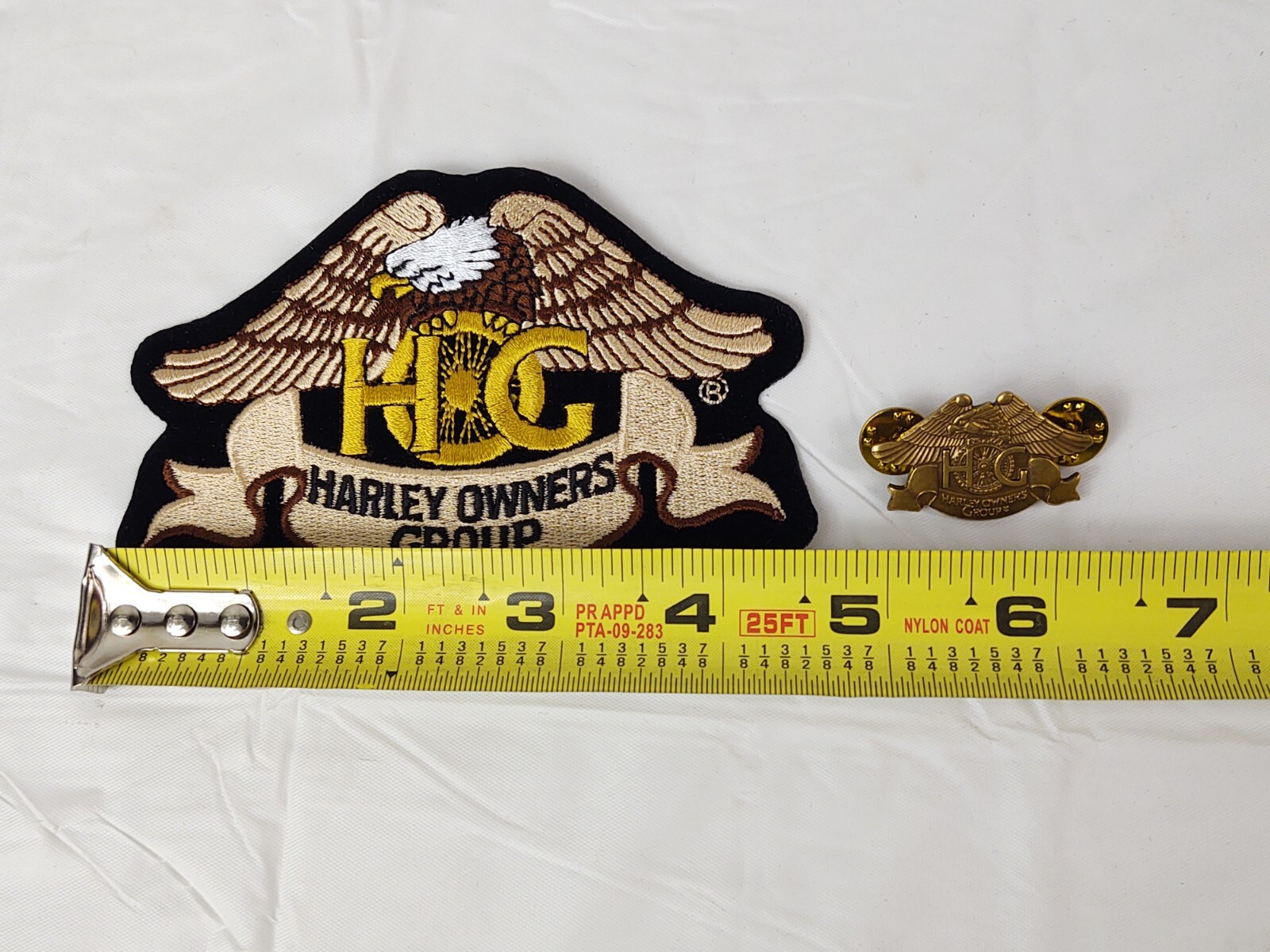 2013 Harley Owners Group HOG Eagle Patch Pin Set Riding Club Harley Davidson