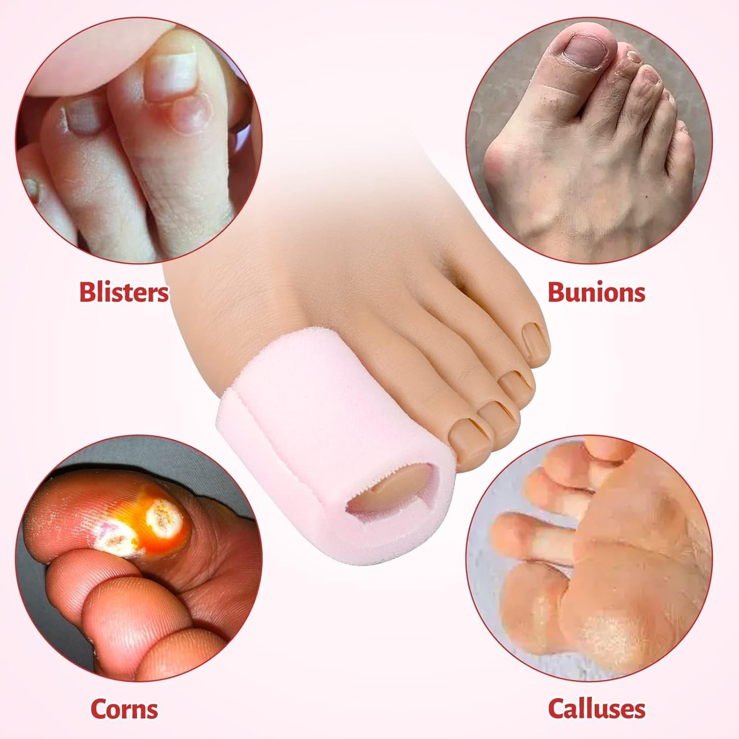 Toe Sleeve with Overlap Large Size 1" Inner Diameter 36" Roll Sponge Protector