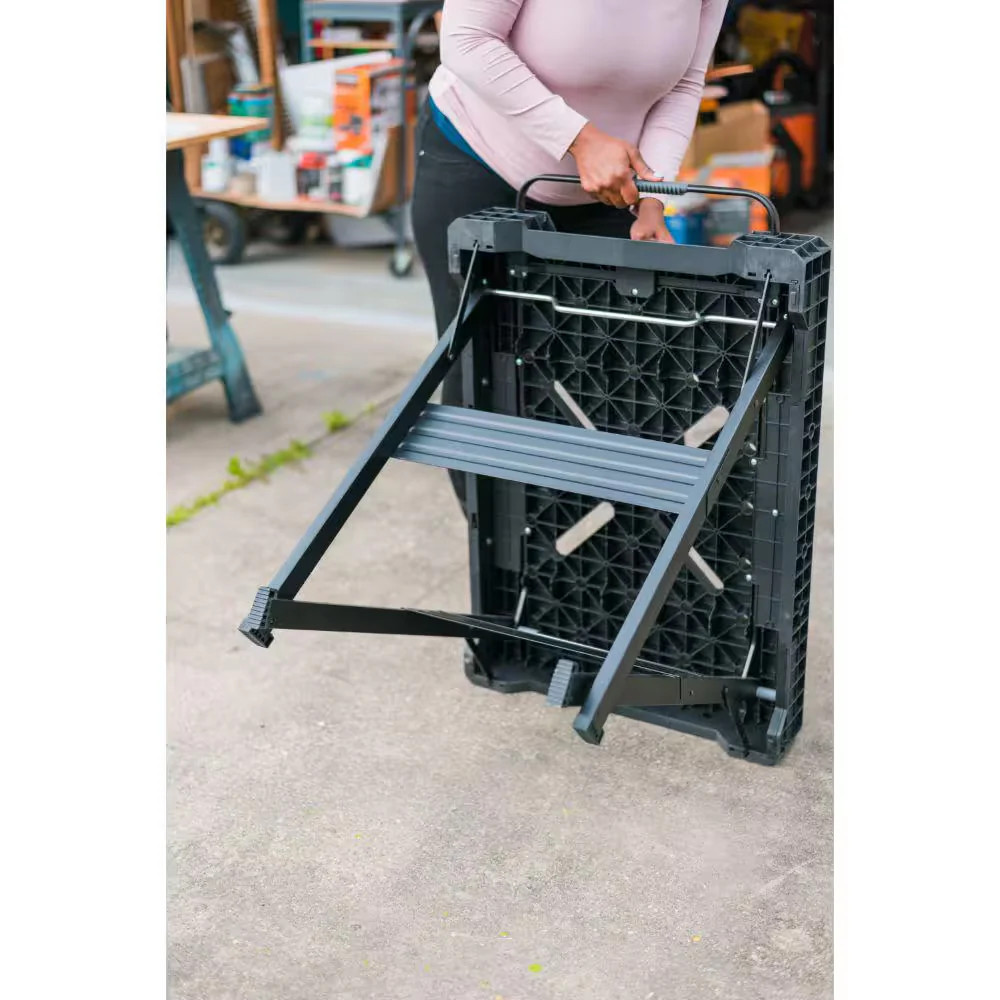 33 In. H Plastic Folding Portable Sawhorse Workbench