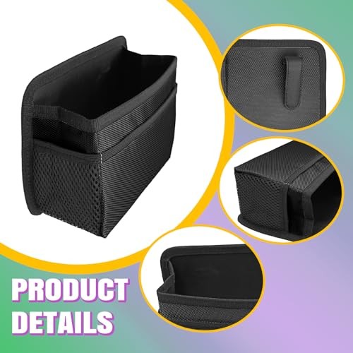 Car Trash Can, Foldable Mini Vehicle Trash Bin Garbage Organizer Holder black