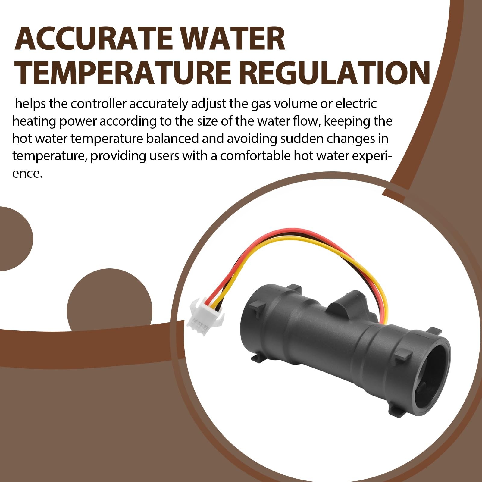 Water Flow Sensor Compatible with RV Tankless Heater
