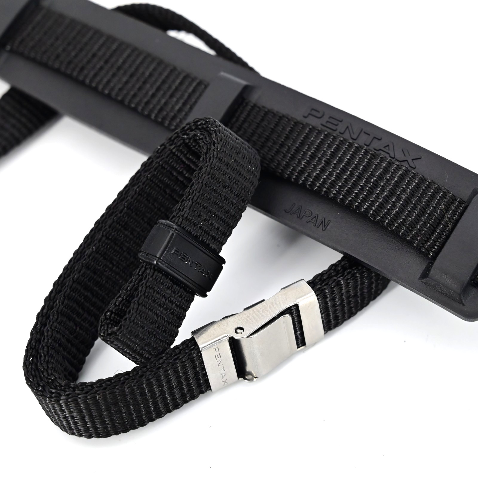 Vintage Asahi Pentax 48” Camera Strap Metal Clasp Herringbone Woven Original