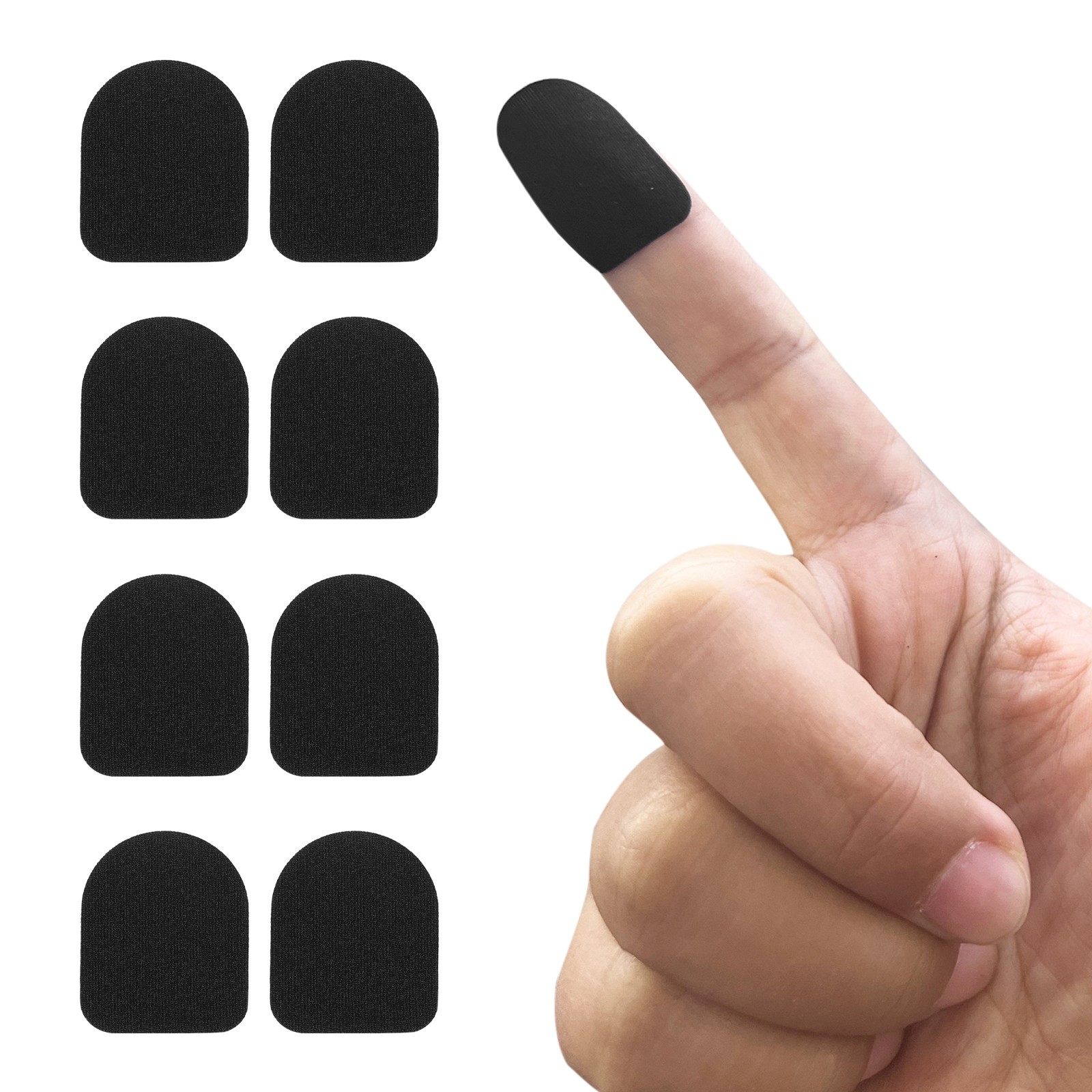 30Pack Black Carbon Fiber Touch Stickers Flexible Sensitivity Stickers