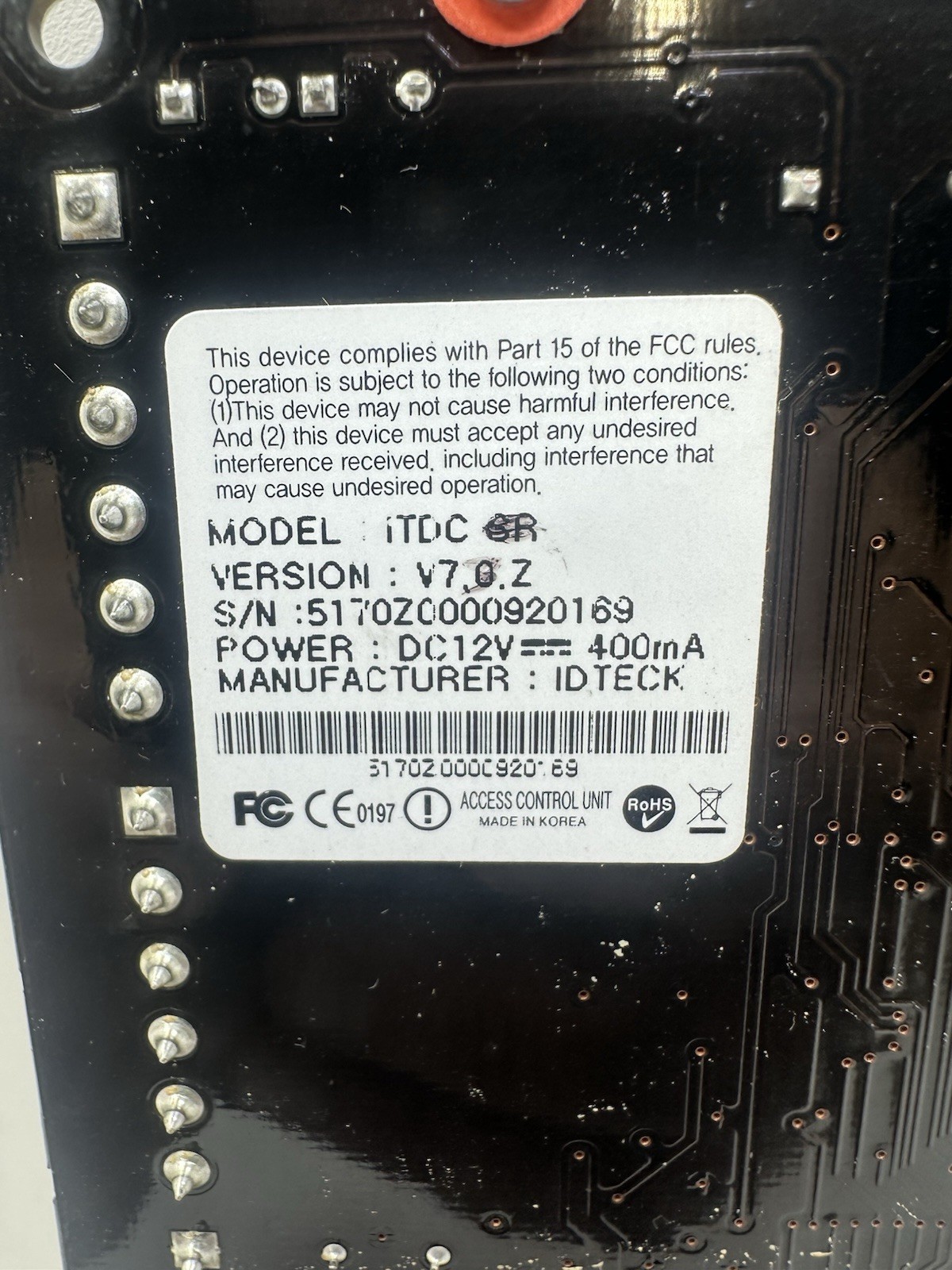 IDTECK ITDC 4 Door Access Control Board RF Logics (A)