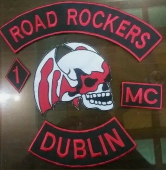 Blood Brothers mc 35cm iron on embroidered set
