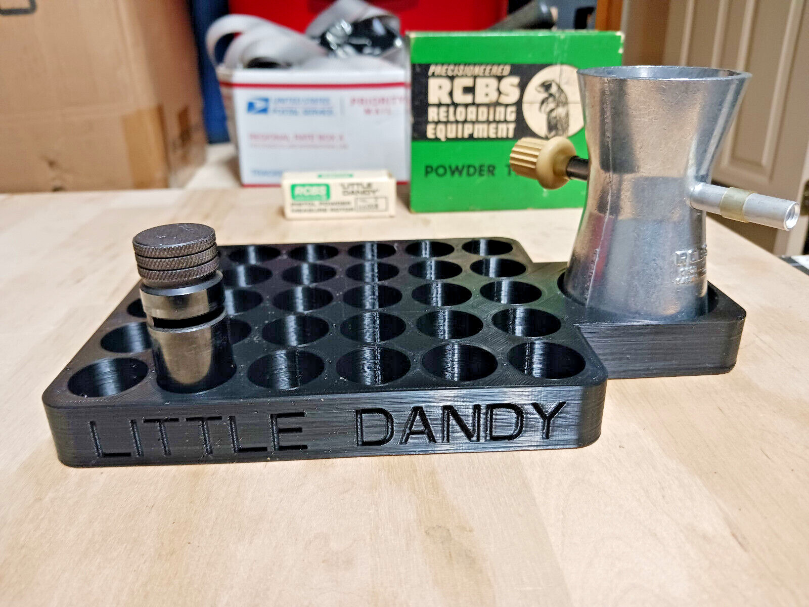 RCBS Little Dandy Powder Rotor Tray Holder 30 places with Powder Trickler Slot