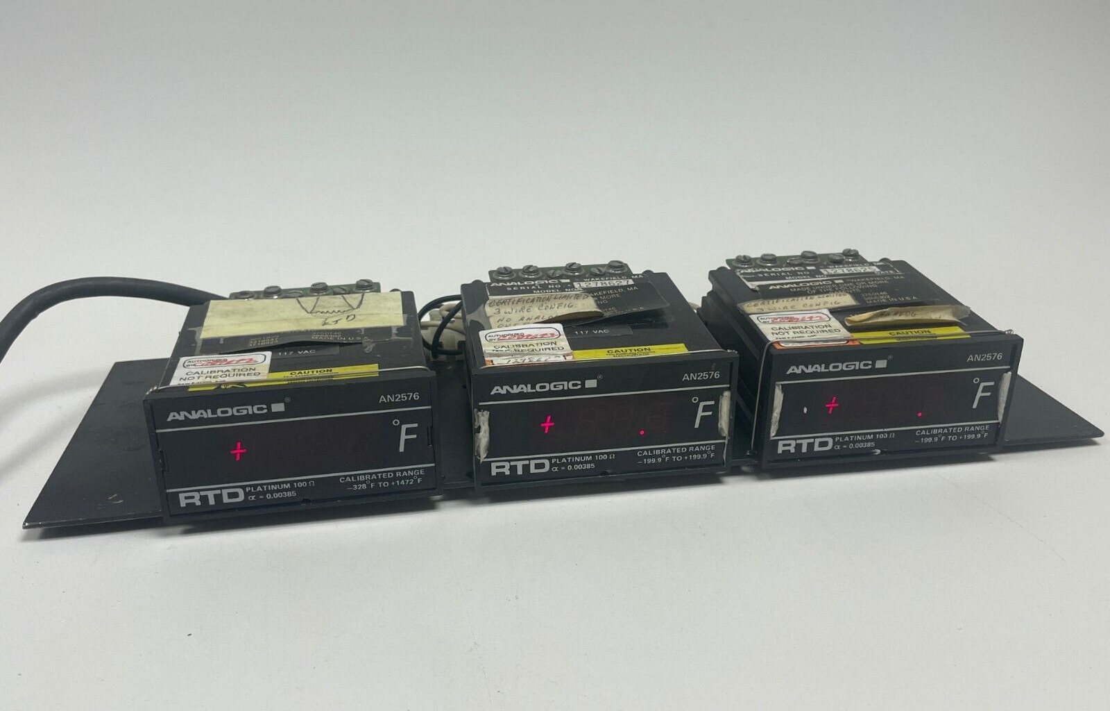 (3) ANALOGIC AN2576 Panel Meter X1PA01F for Parts/Repair