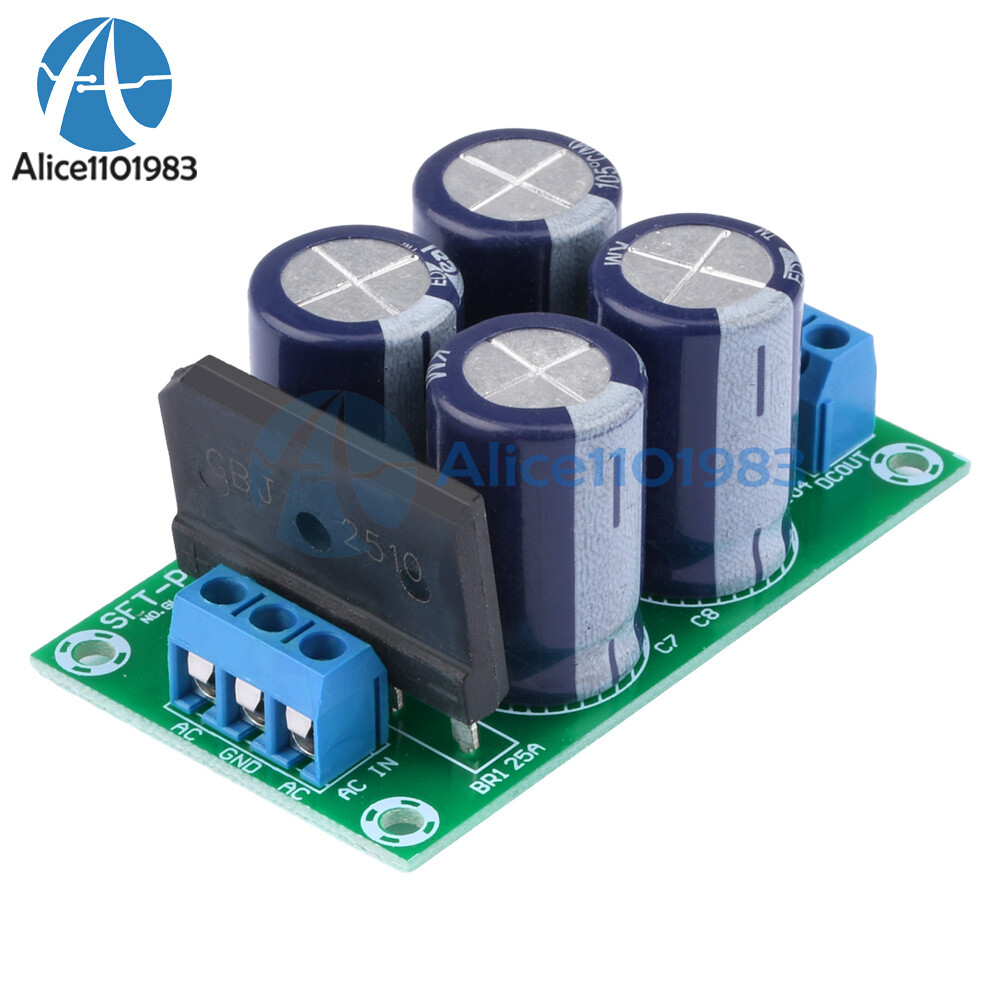 Dual Power Filter Power Amplifier Board Rectifier 25A Flat Bridge Unregulated