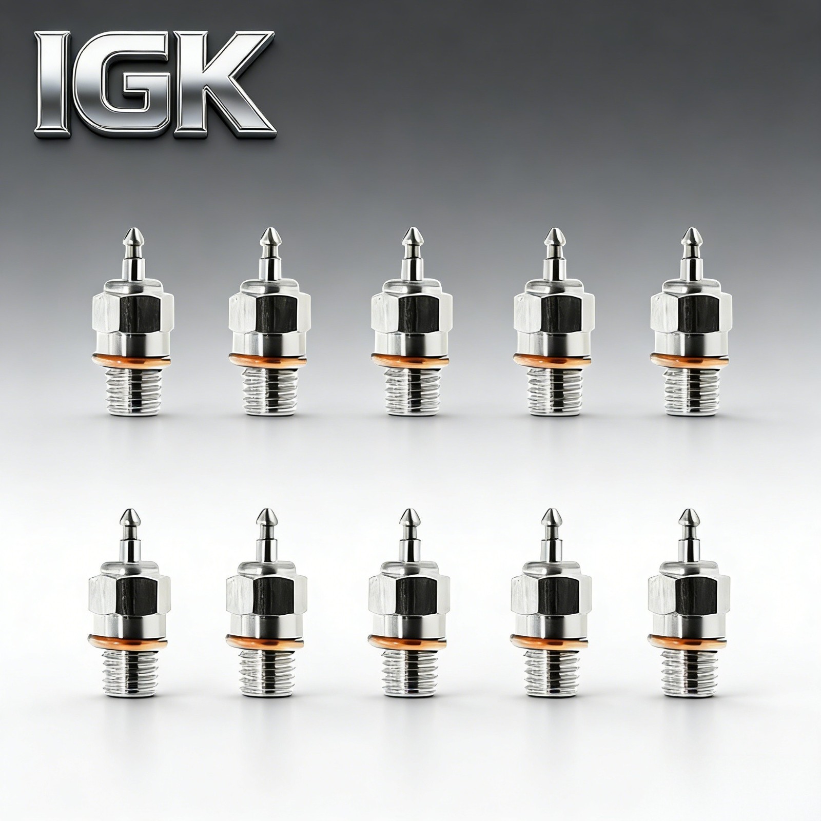 10Pcs 3232X Super Duty Long Medium Glow Plug for 1/10 Revo 2.5/3.3 Nitro RC Car