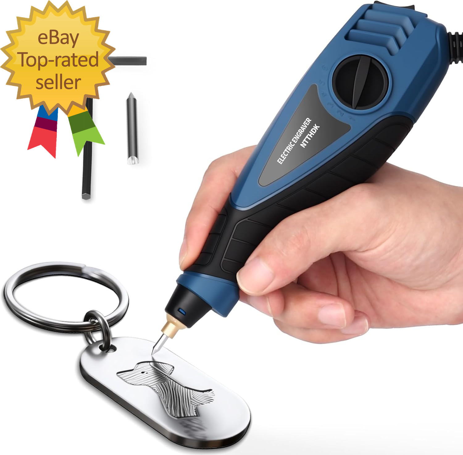 Engraver Pen 25W 6 Speed Engraving Pen for Metal Wood Glass and Plastic Handheld