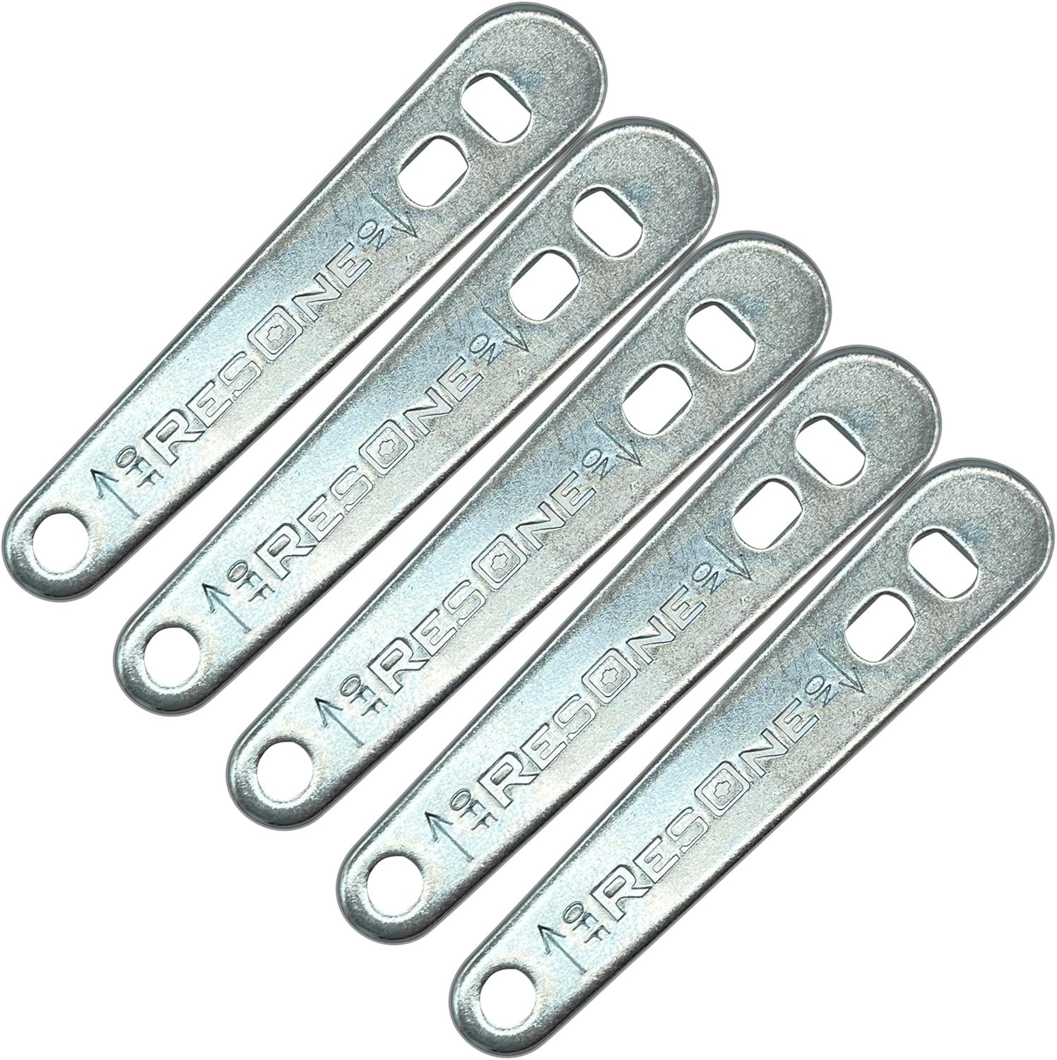 Heavy Duty Steel Oxygen Tank Wrench 5 Pack - Fits CGA-870 Post Valves - Medical