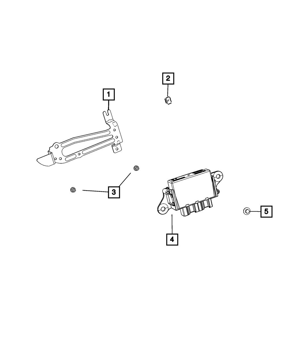 Genuine Mopar Module Bracket 68488795AB